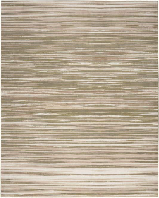 Nourison Jubilant 10' x 14' Green Ivory Modern Indoor Rug
