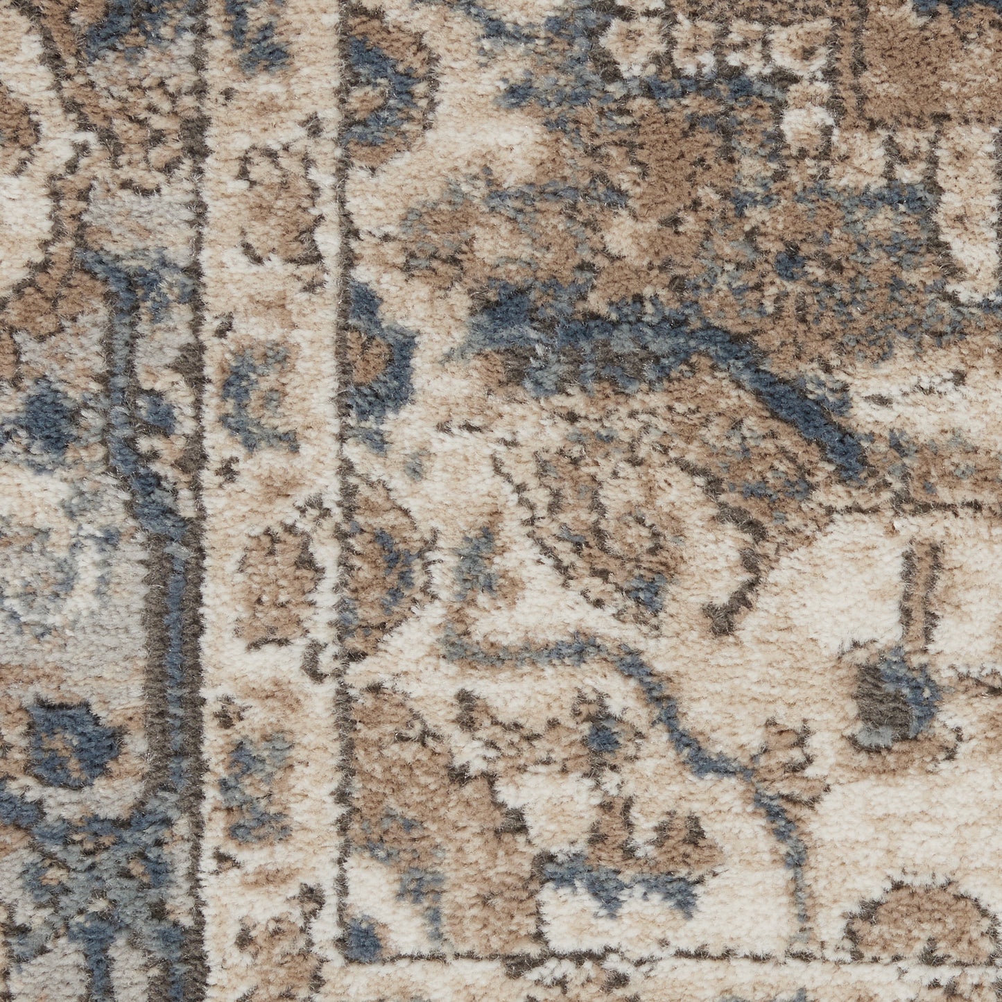 Nourison Quarry 7'10" x Square Beige Grey Farmhouse Indoor Rug