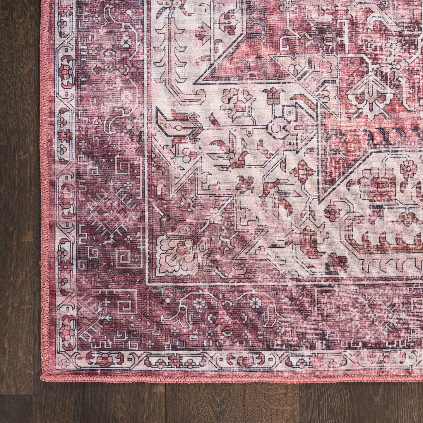 Nourison Nourison Washables 9'2" x 12' Red Vintage Indoor Rug