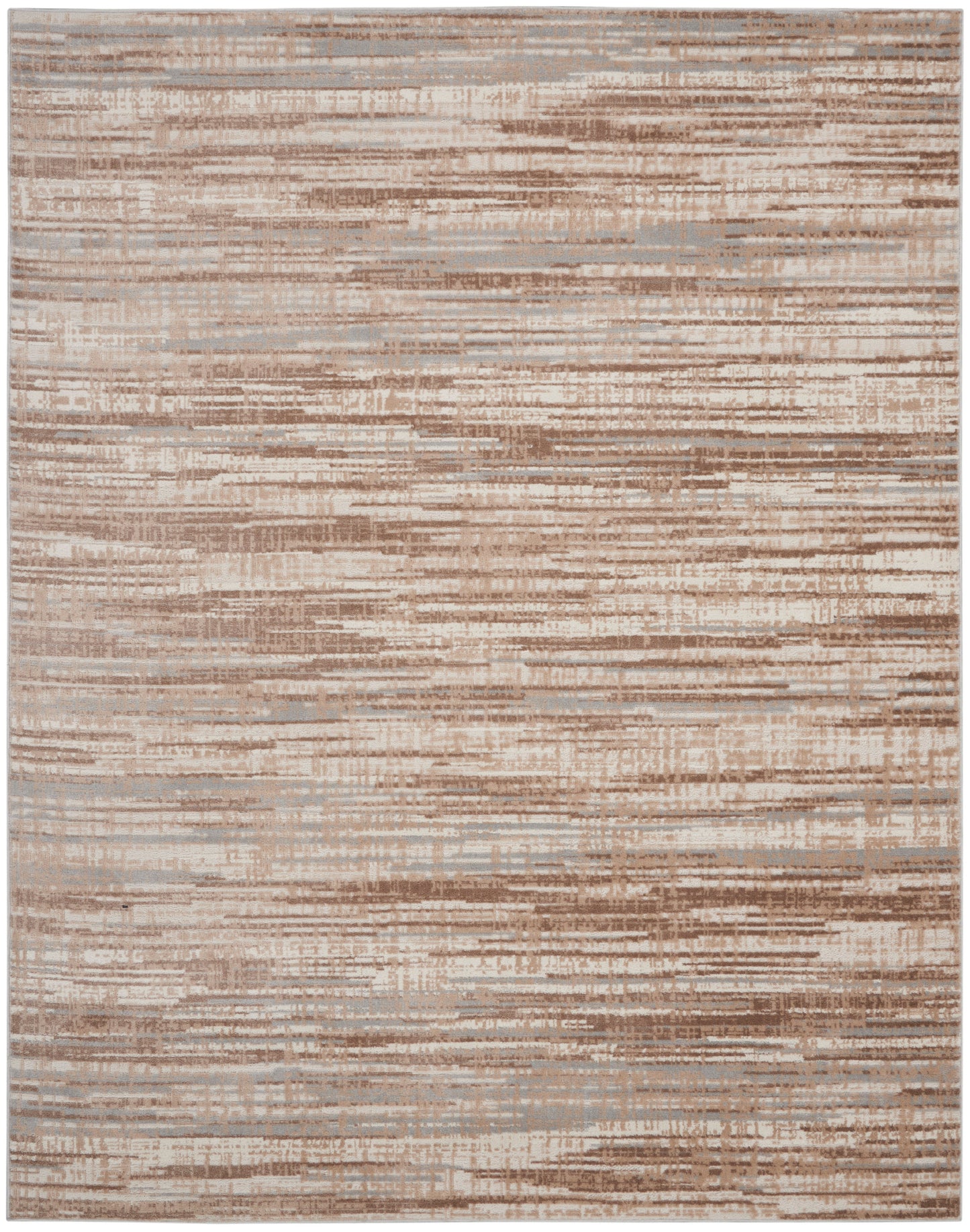 Nourison Elation 9' x 12' Ivory Grey Modern Indoor Rug