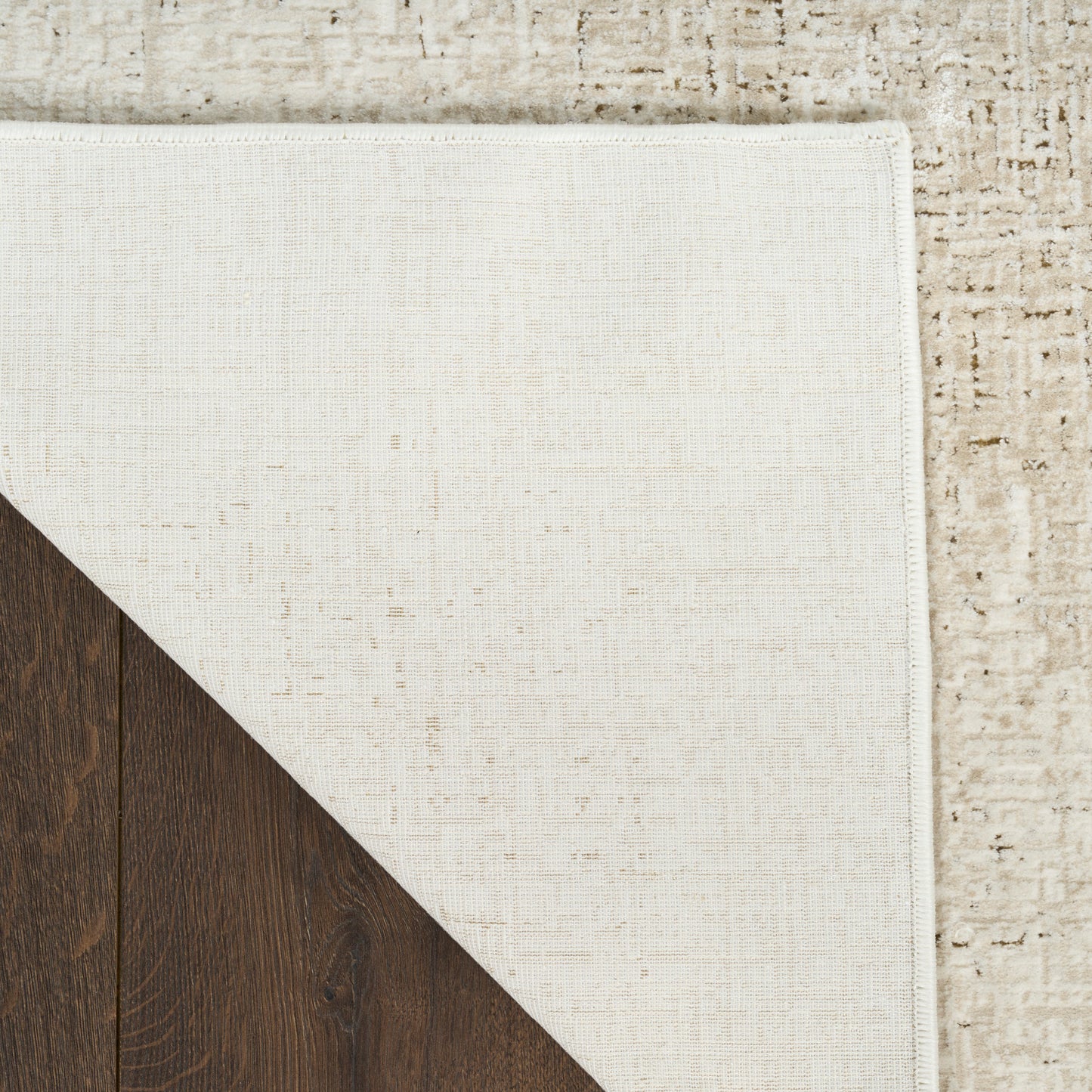 DKNY Grand Street 7'10" x 9'10" Ivory Beige Modern Indoor Rug