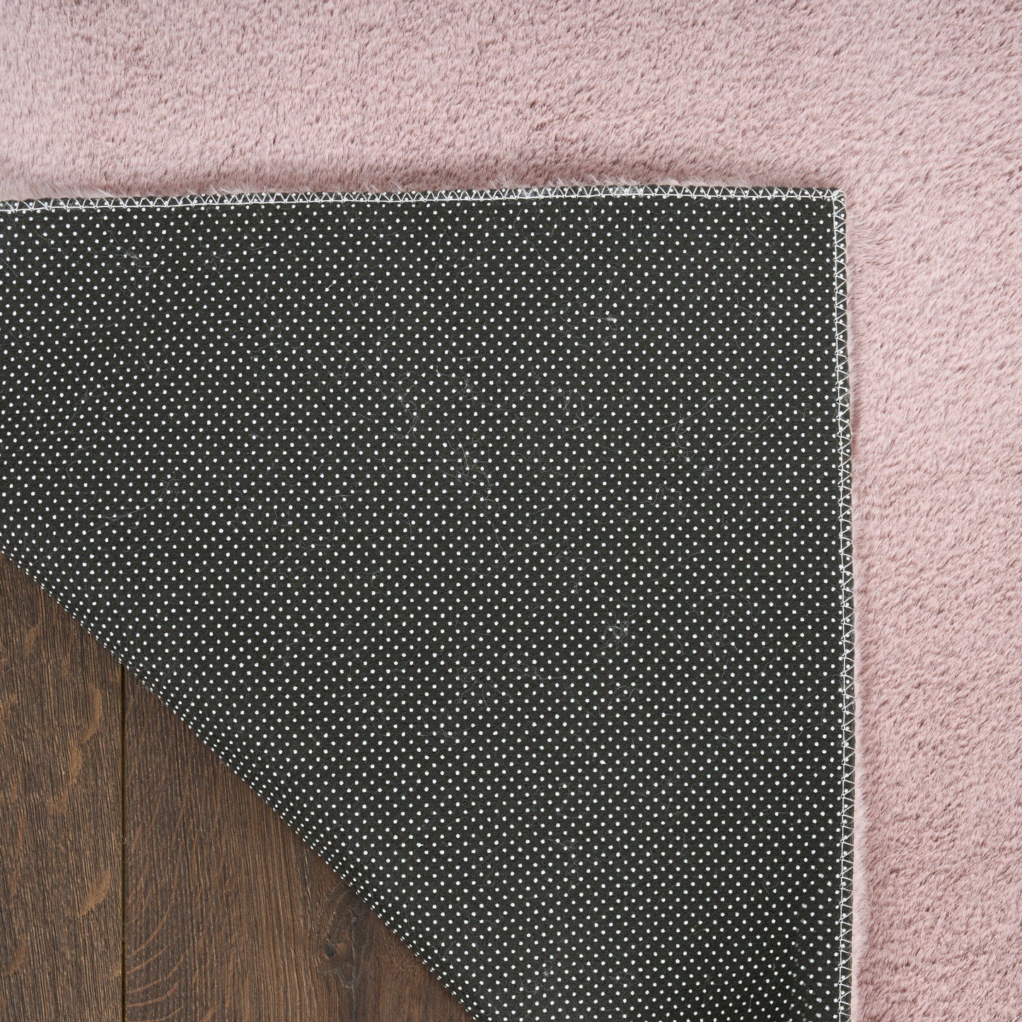 Nourison Soft Plush Rabbit Fur 7'6" x 9'6" Lavender Contemporary Indoor Rug
