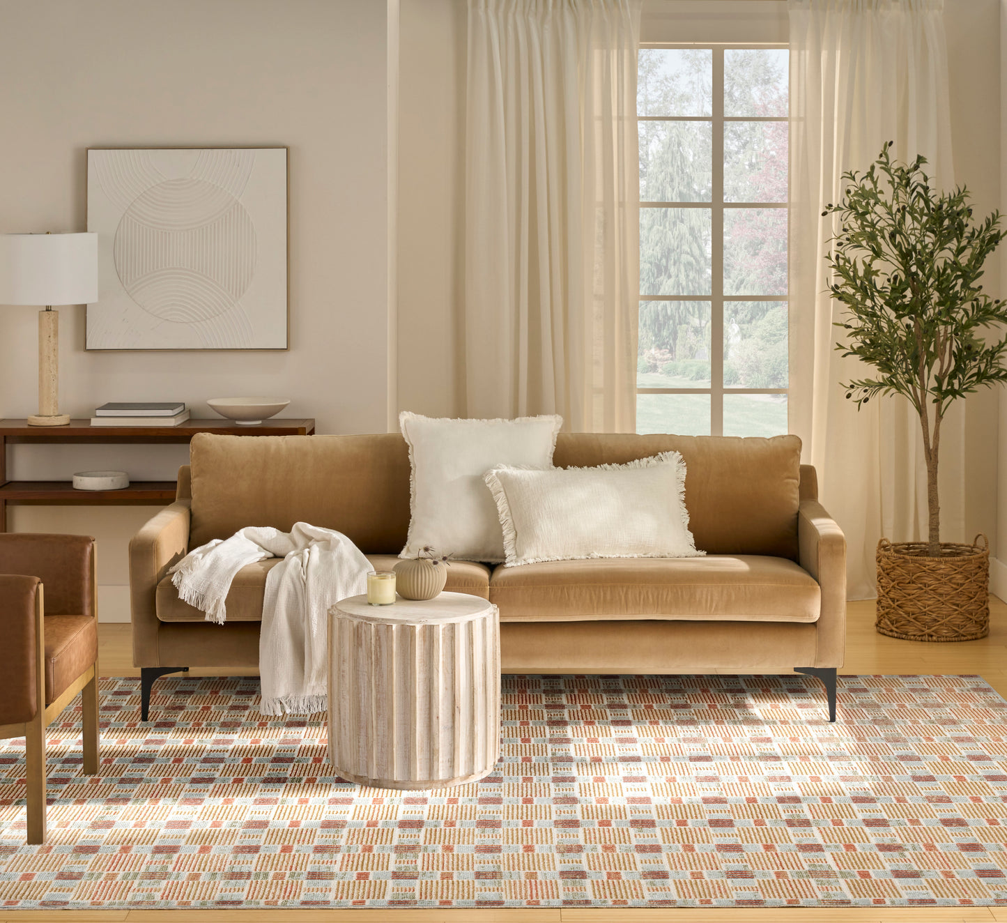 Nourison Nordic 8' x 10' Rust Multicolor Modern Indoor Rug