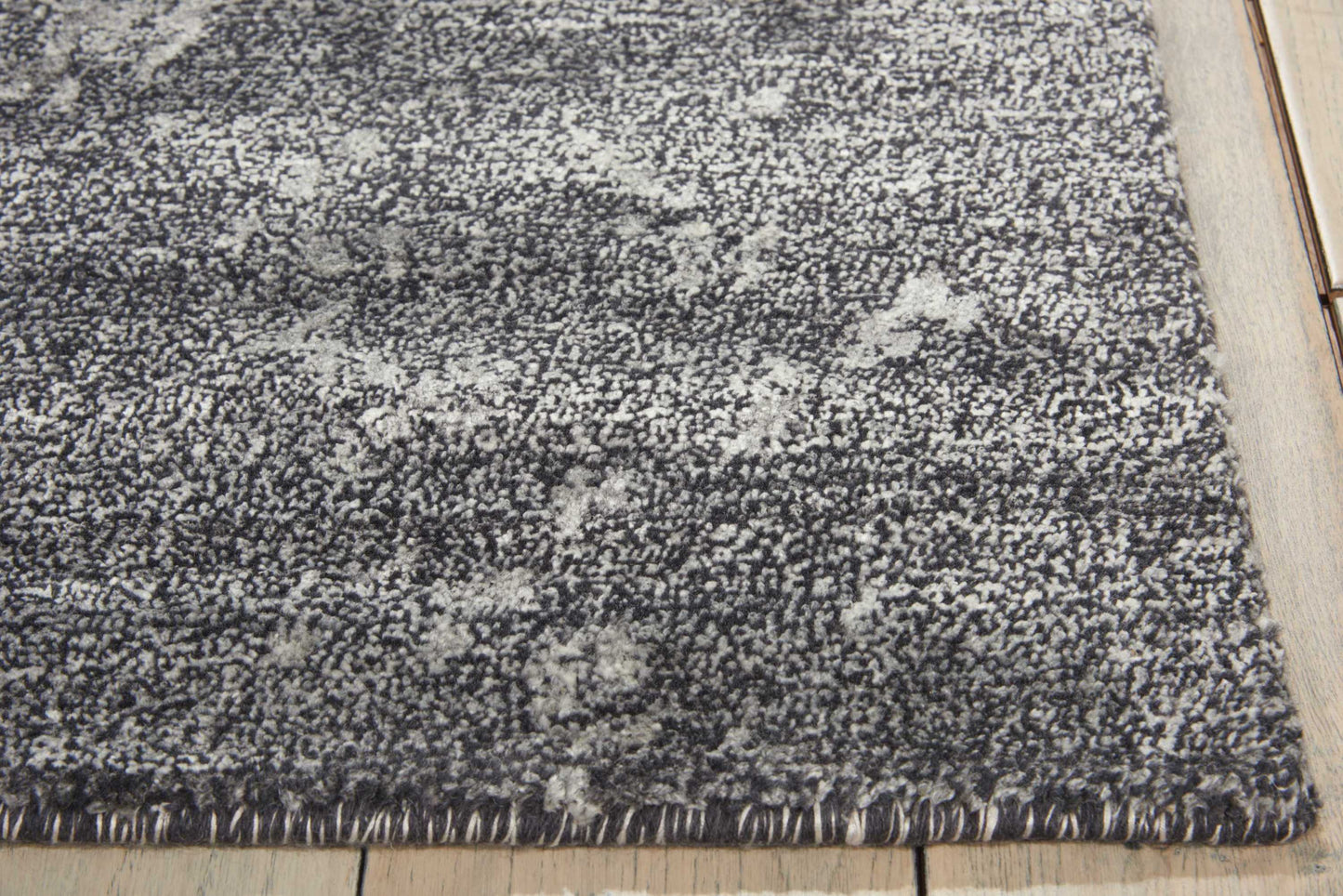 Nourison Silk Shadows 2'3" x 8' Graphite Vintage Indoor Rug