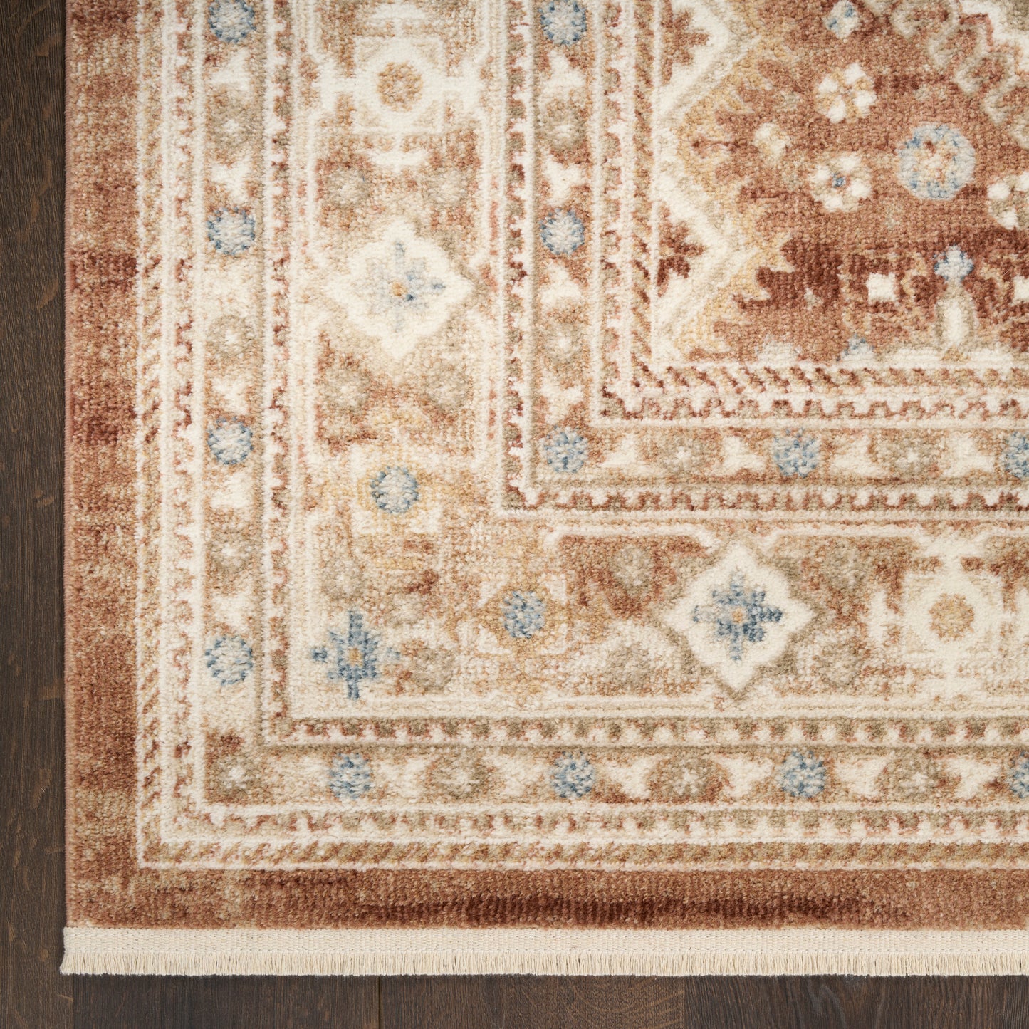 Nourison Pardis 5'3" x 7' Rust Vintage Indoor Rug