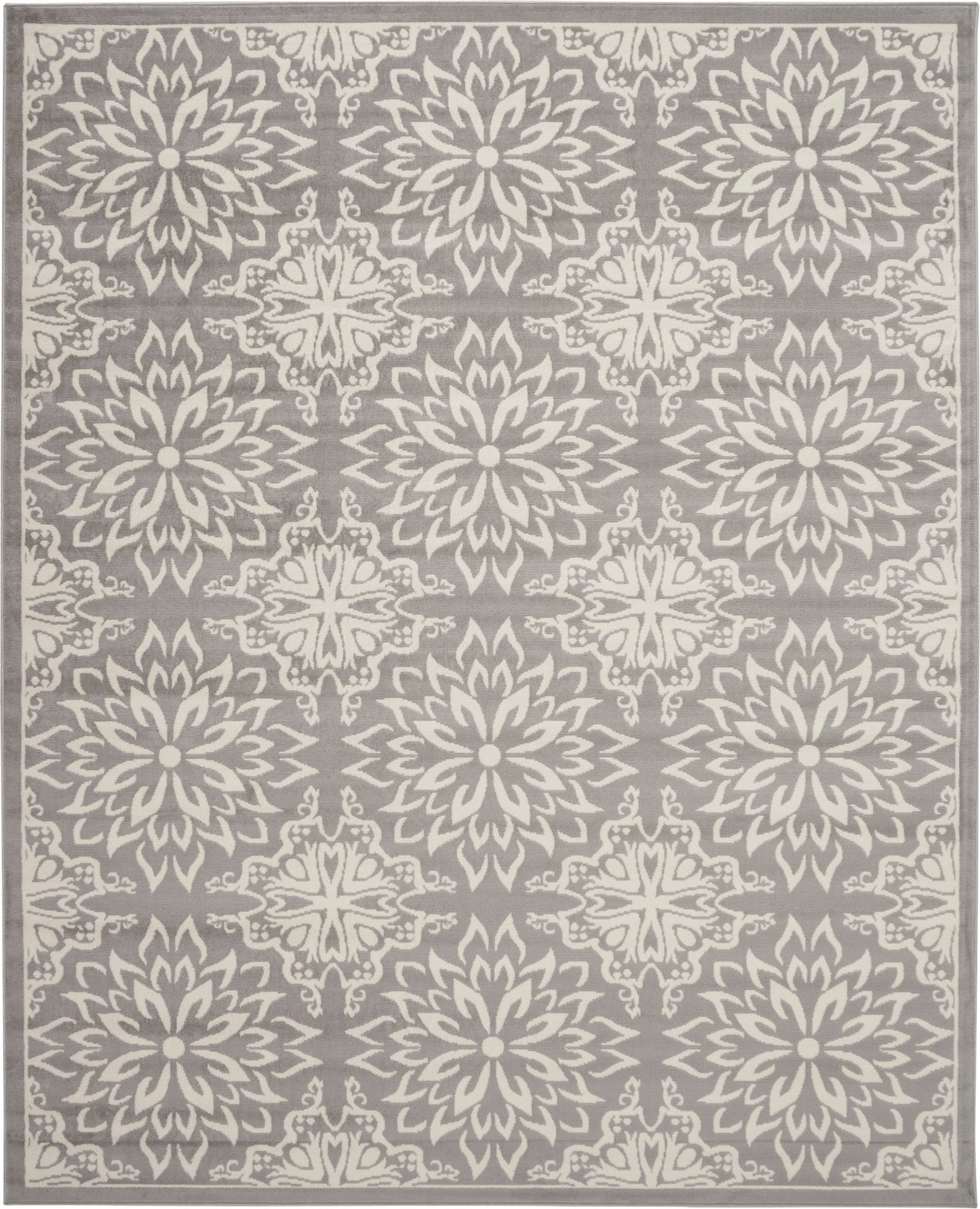 Nourison Jubilant 8'6" x 12' Ivory/Grey Farmhouse Indoor Rug