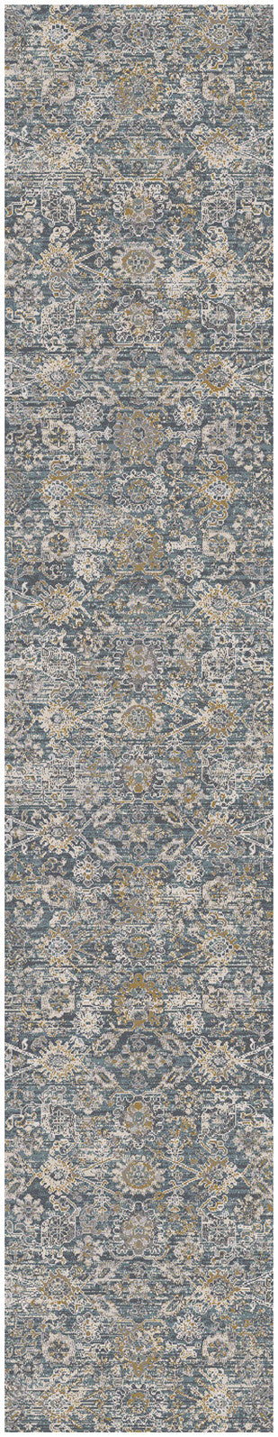 Nourison Lynx 2'3" x 12' Charcoal Vintage Indoor Rug