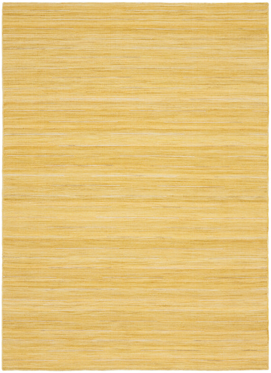 Nourison Interweave 5'3" x 7'3" Yellow Modern Indoor Rug