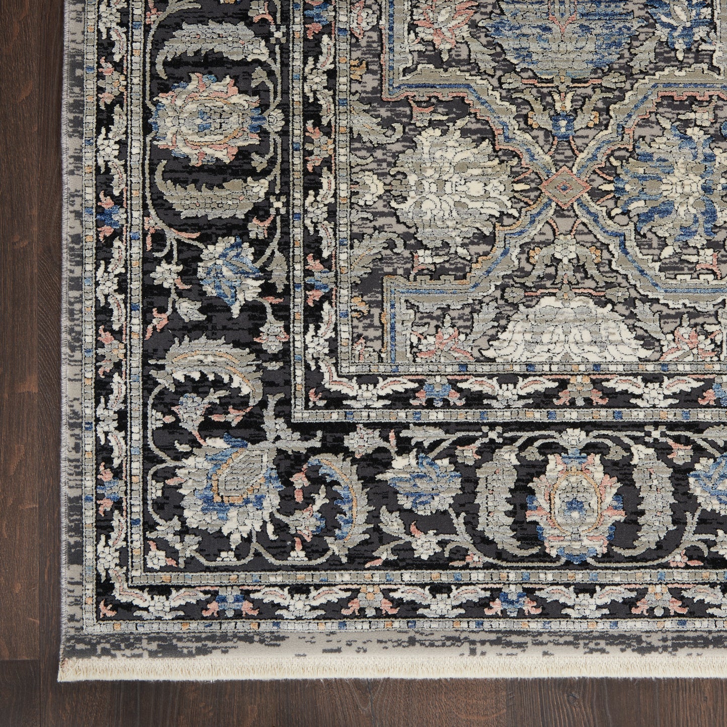 Nourison Starry Nights 5'3" x 7'3" Grey/Navy Vintage Indoor Rug