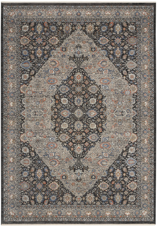 Nourison Starry Nights 9'10" x 12'6" Grey/Blue Vintage Indoor Rug