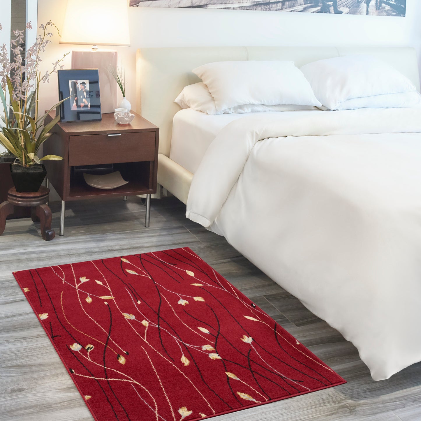 Nourison Grafix 3' x 5' Red Contemporary Indoor Rug