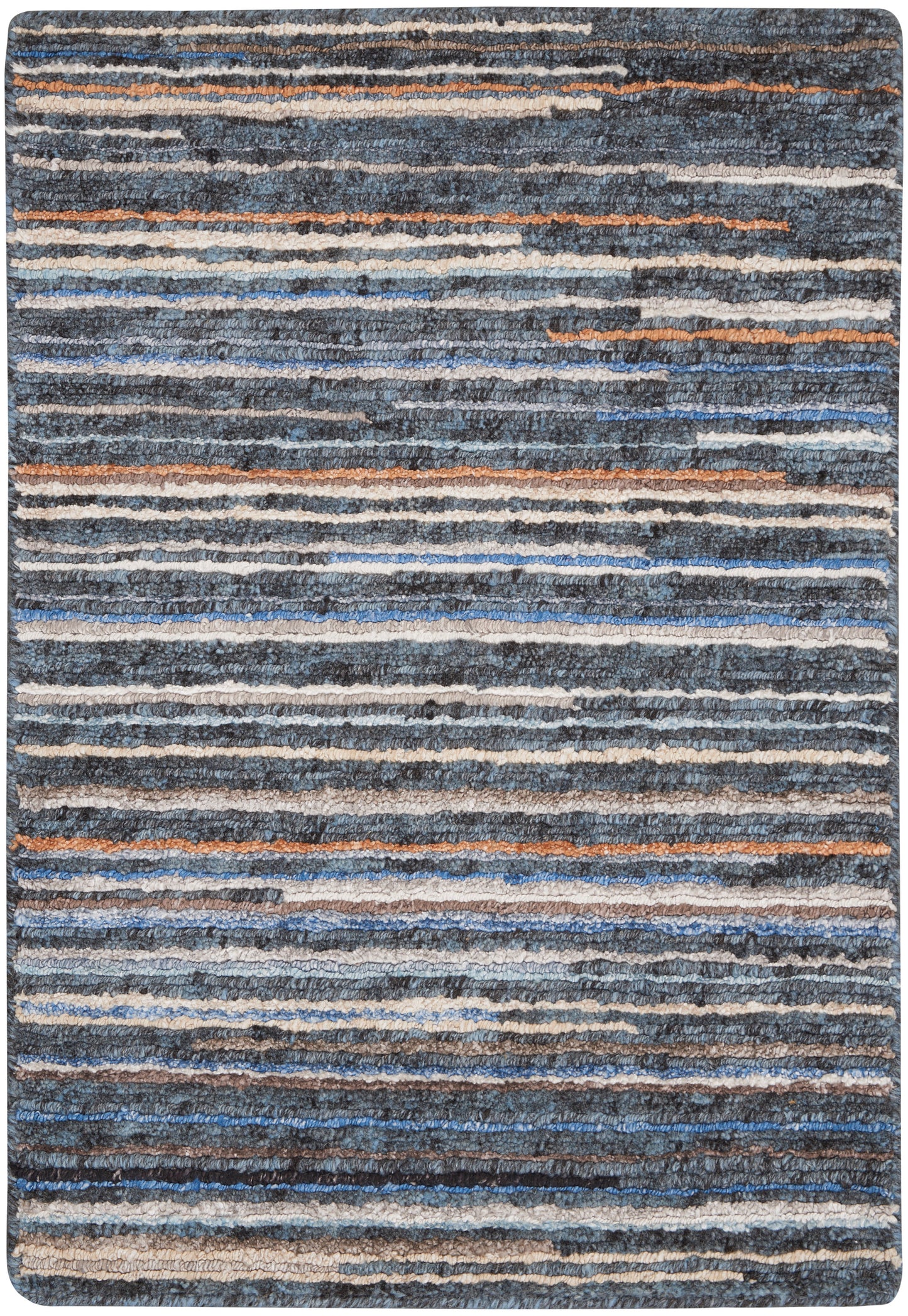 Nourison Plateau 2' x 3' Blue Modern Indoor Rug