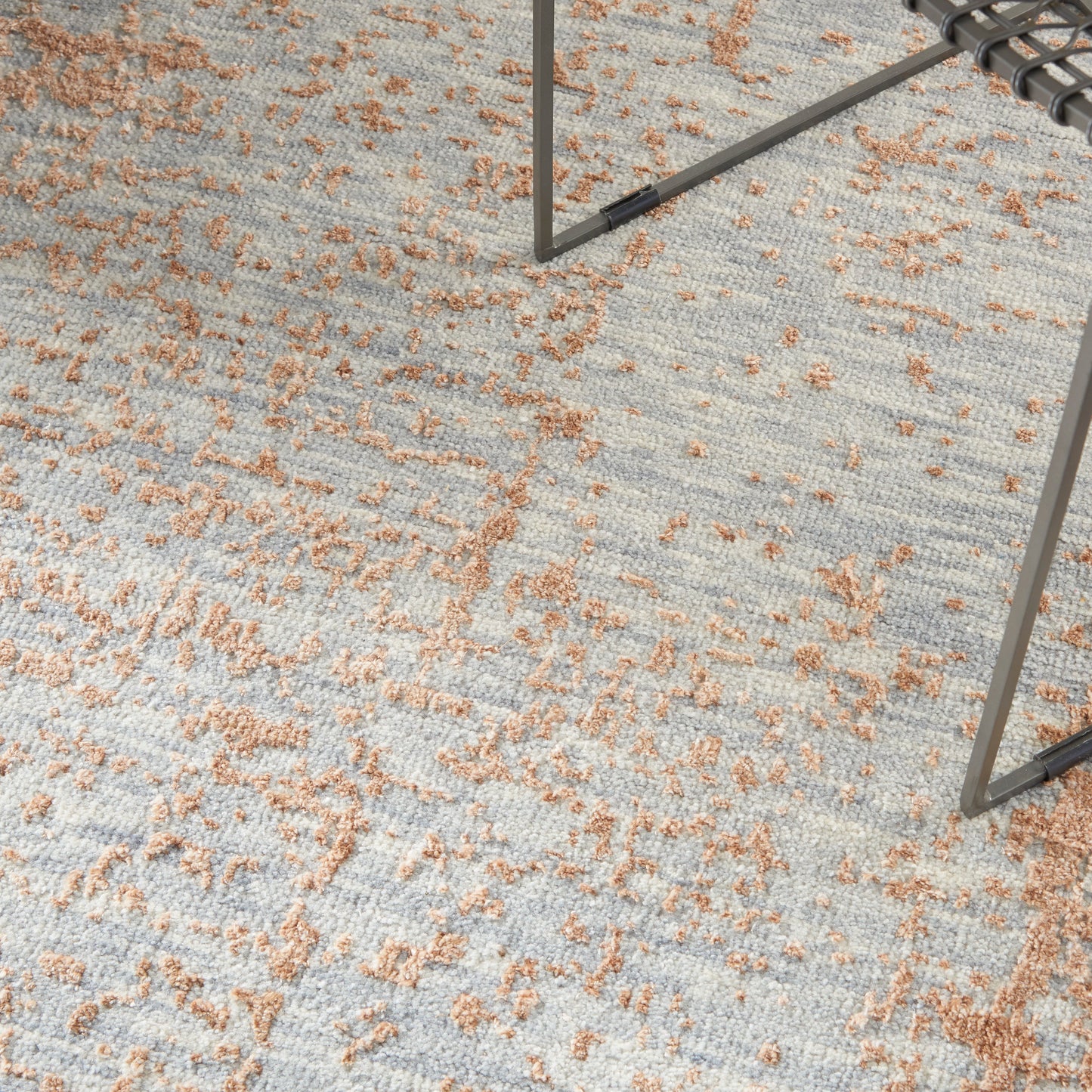 Nourison Luna 7'9" x 9'9" Blue Mocha Modern Indoor Rug