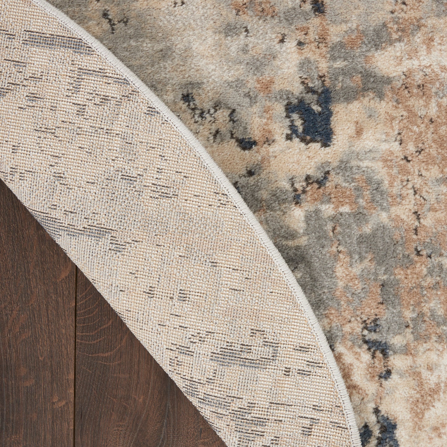 Nourison Quarry 6' x 9' Oval Beige Grey Modern Indoor Rug