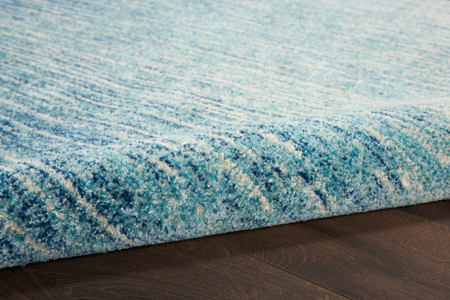 Nourison Passion 2'2" x 10' Navy/Light Blue Modern Indoor Rug