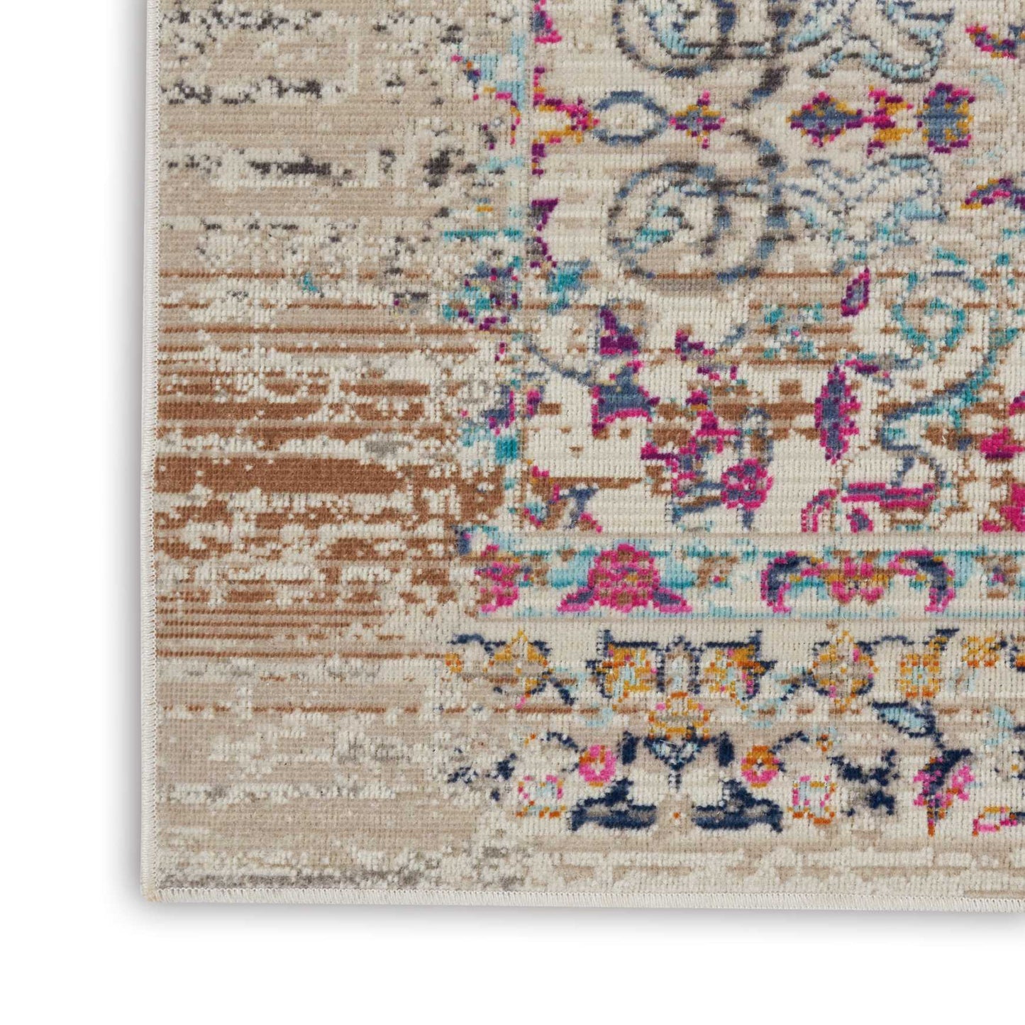 Nourison Vintage Kashan 2' x 6' Ivory Vintage Indoor Rug