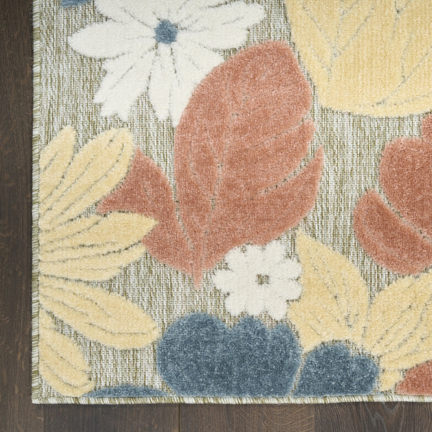 Nourison Aloha 2'8" x 4' Rose Modern Rug