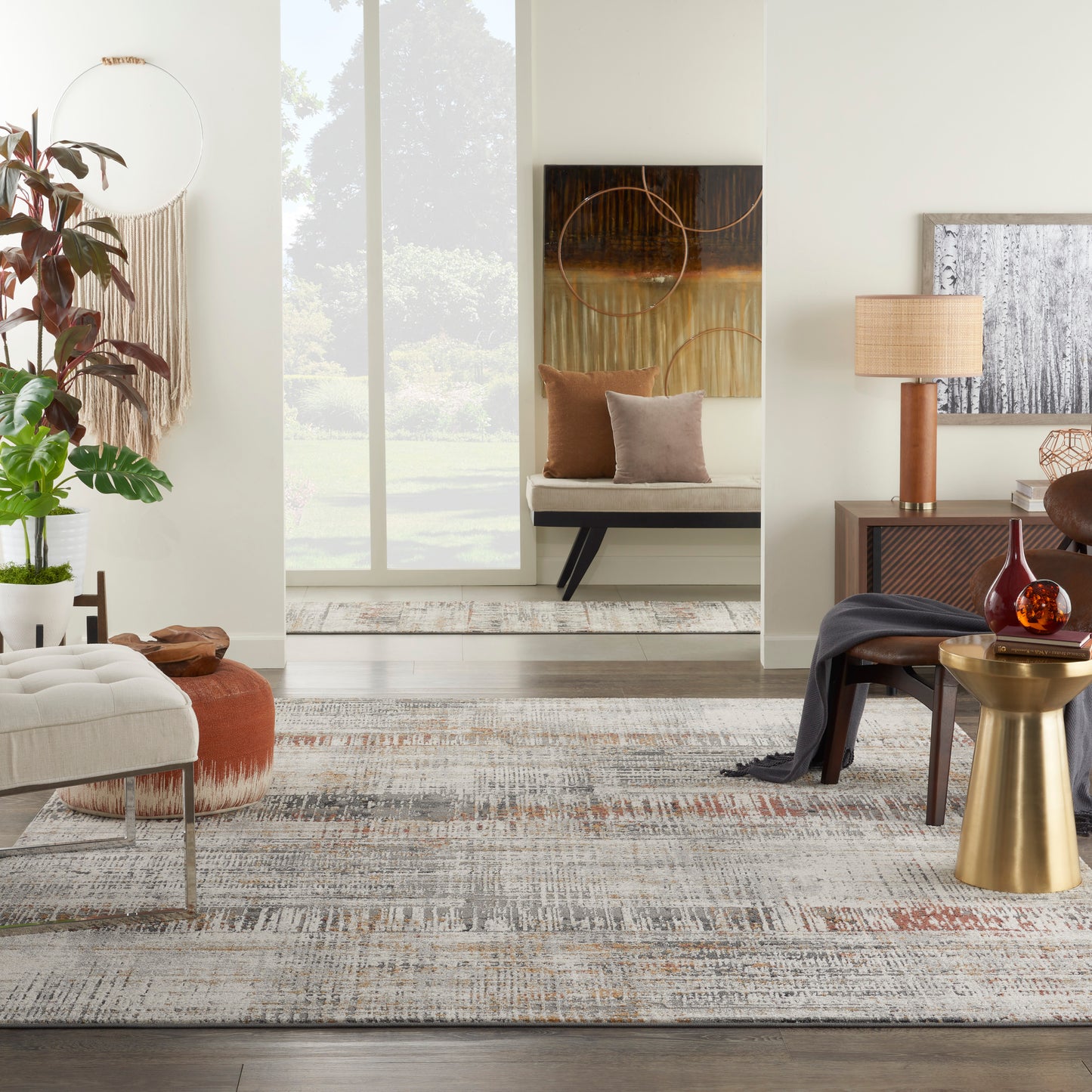 Nourison Tangra 9' x 12' Multicolor Modern Indoor Rug