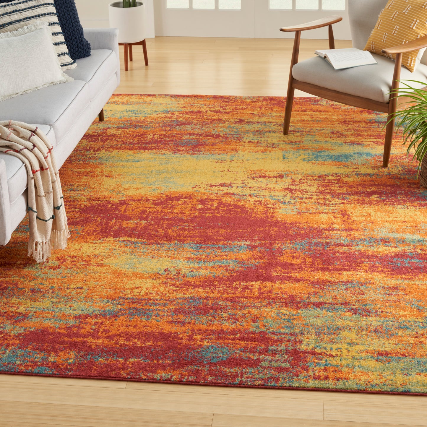 Nourison Nourison Essentials 8' x 10' Flame Modern Rug