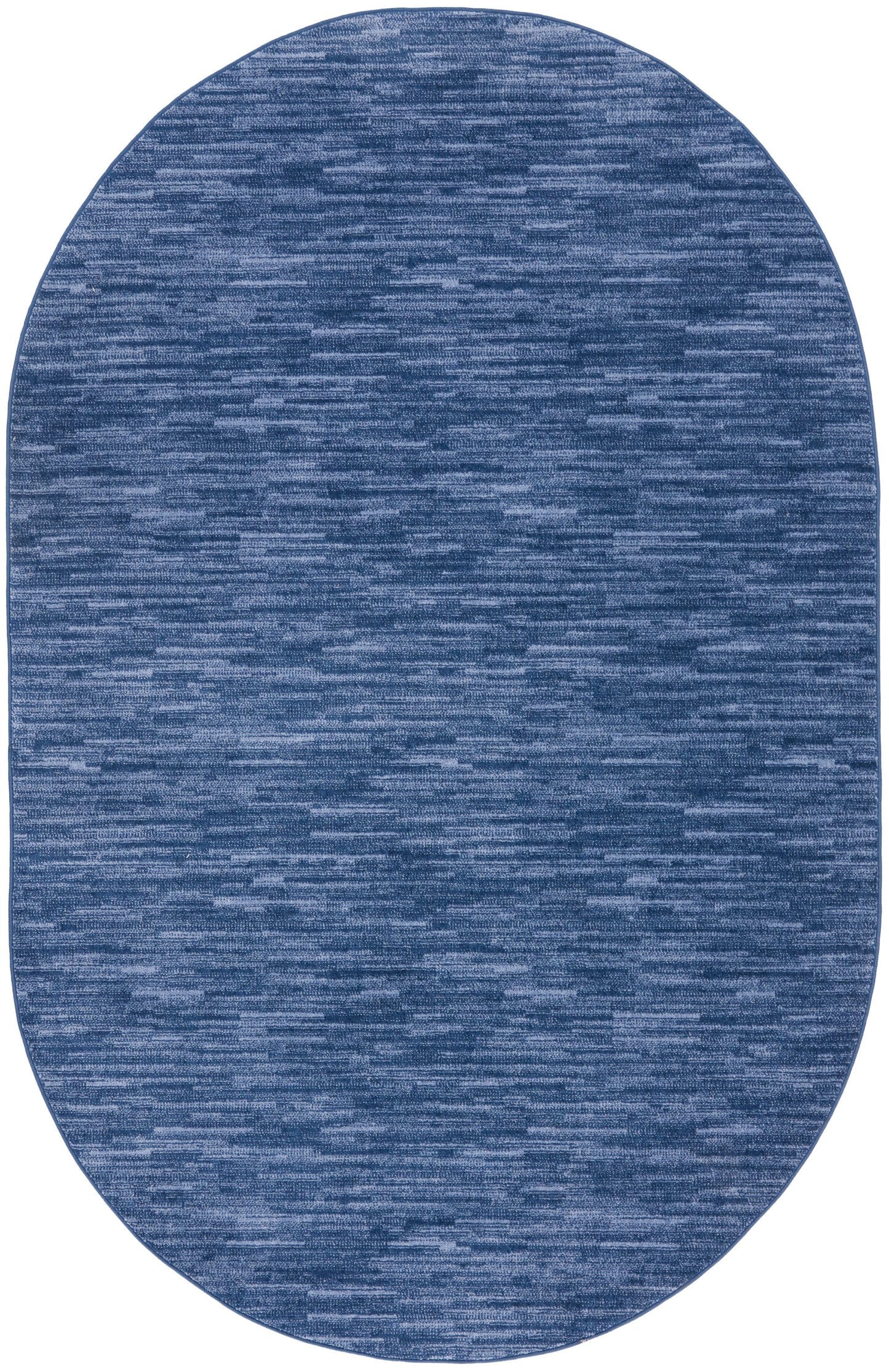 Nourison Nourison Essentials 6' x 9' Oval Navy Blue Outdoor Rug