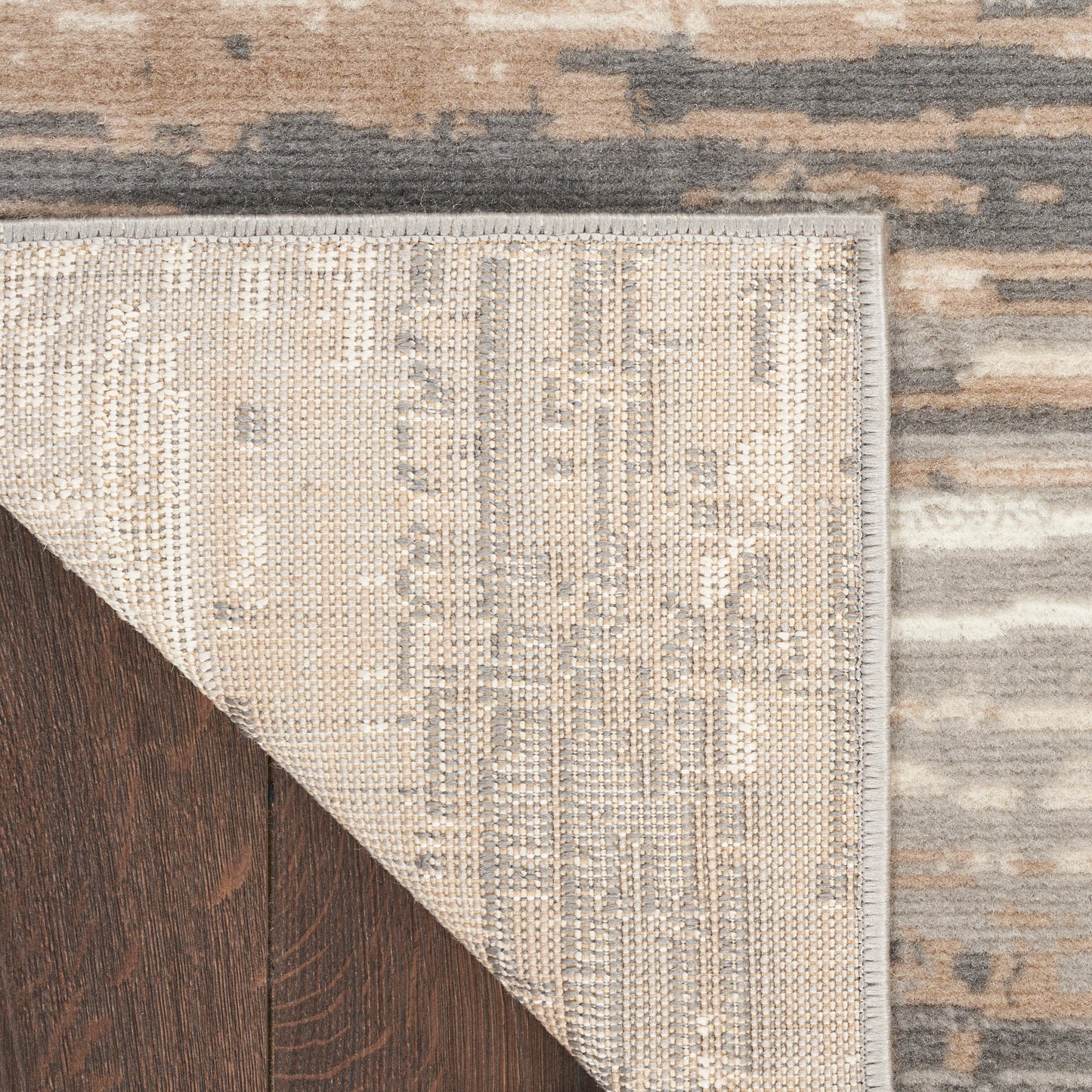 Nourison Jubilant 7'10" x 9'10" Grey Beige Modern Indoor Rug