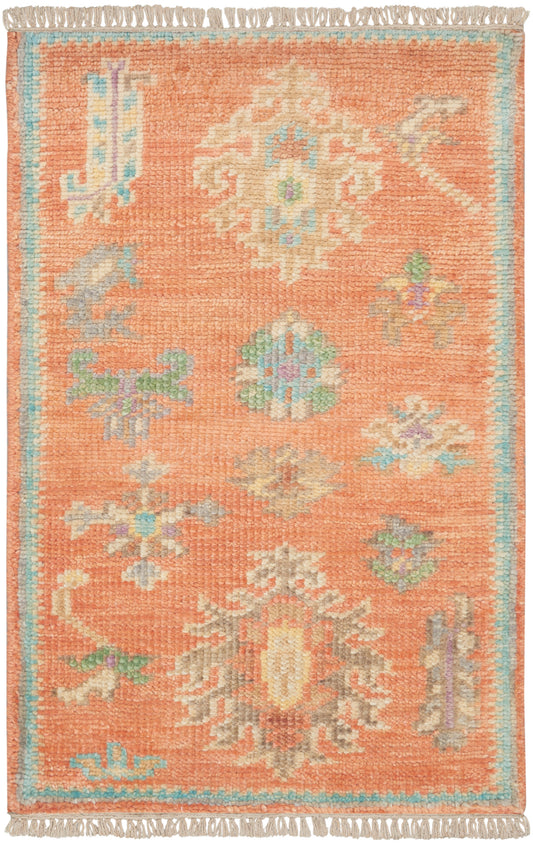 Nourison Odessa 2' x 3' Brick Multicolor Vintage Indoor Rug