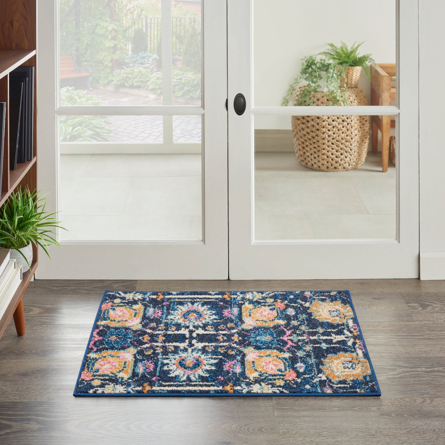 Nourison Passion 1'10" x 2'10" Navy Bohemian Indoor Rug