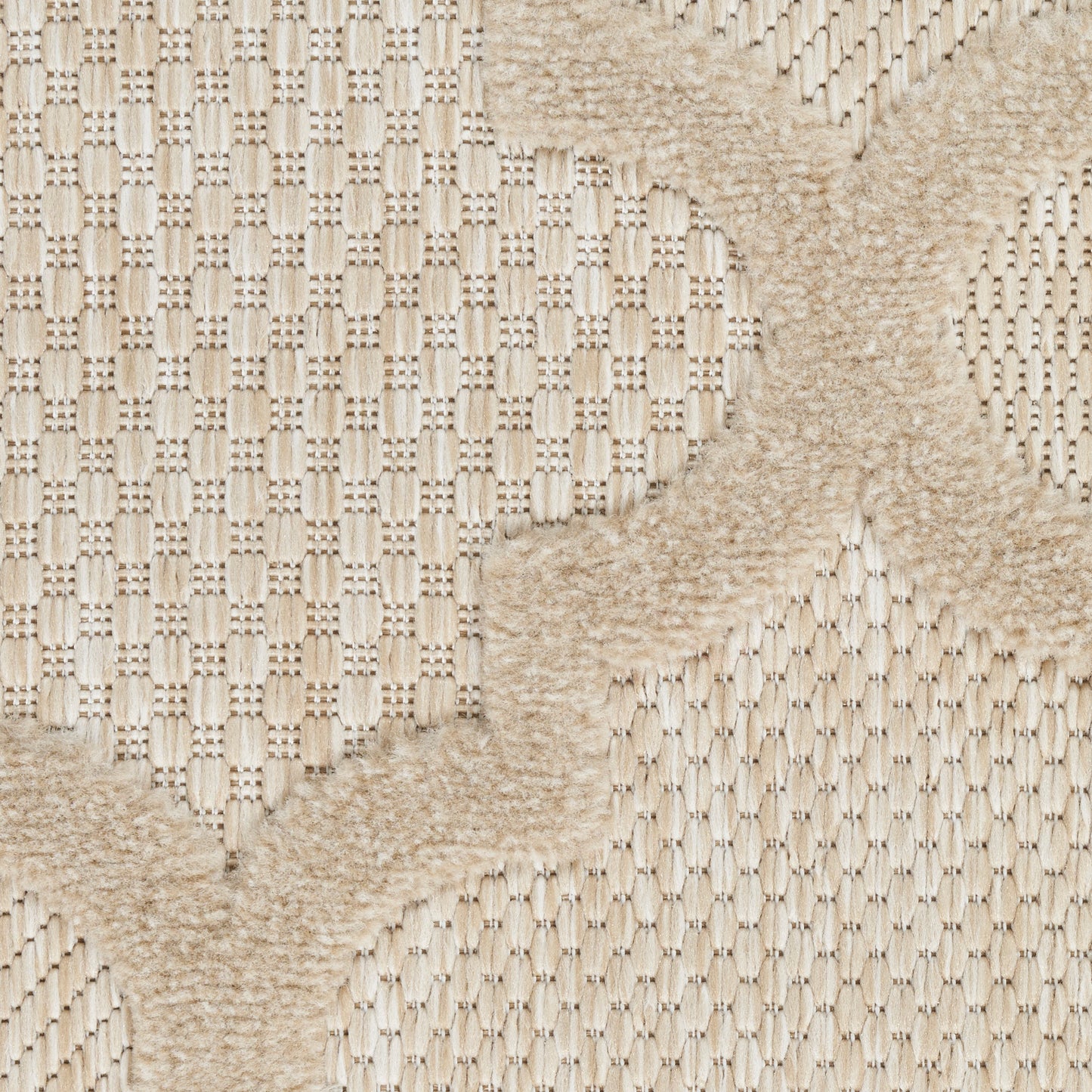 Nourison Easy Care 4' x Round Cream Modern Rug
