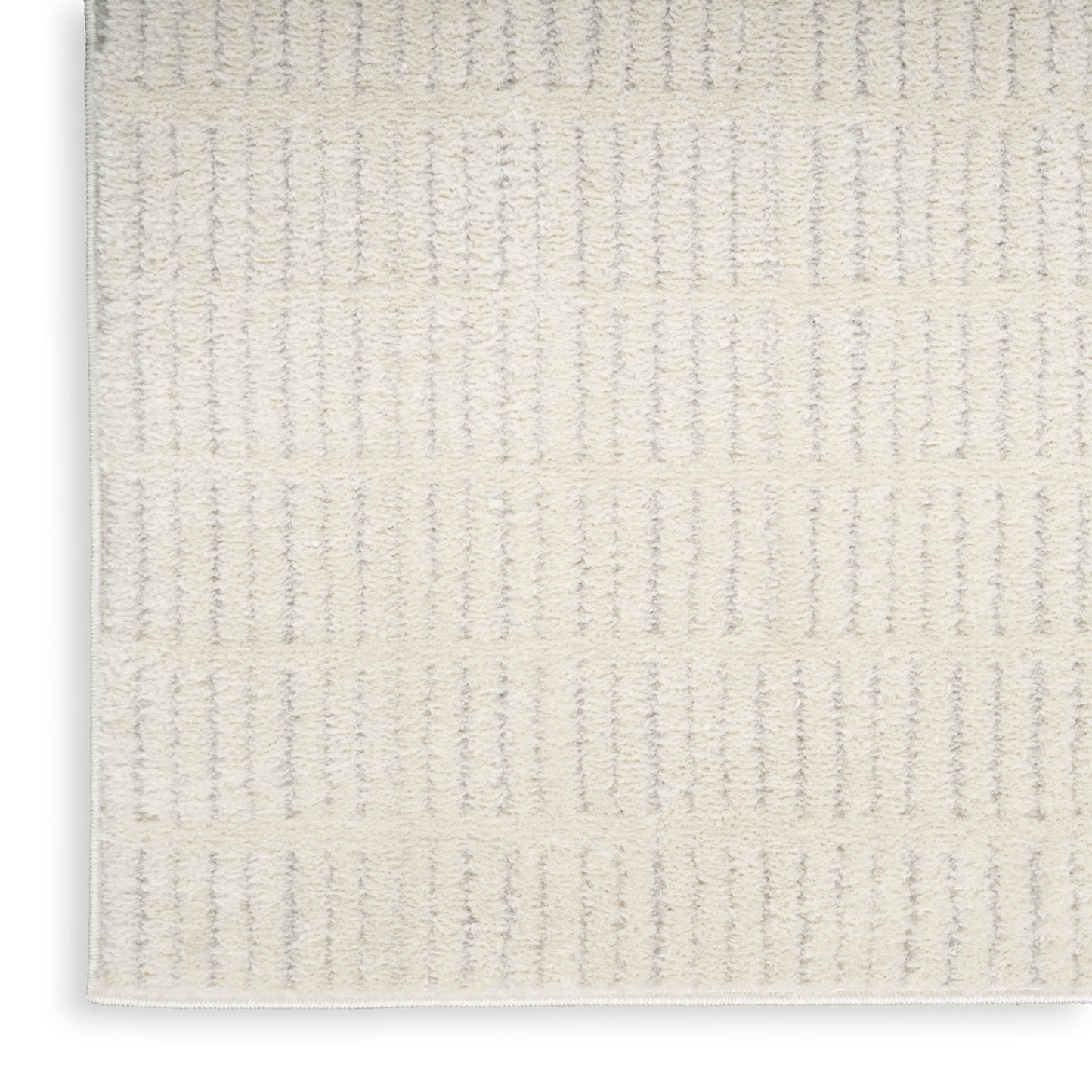 Nourison Modern Comfort 6'7" x 9' Ivory Grey Scandinavian Indoor Rug