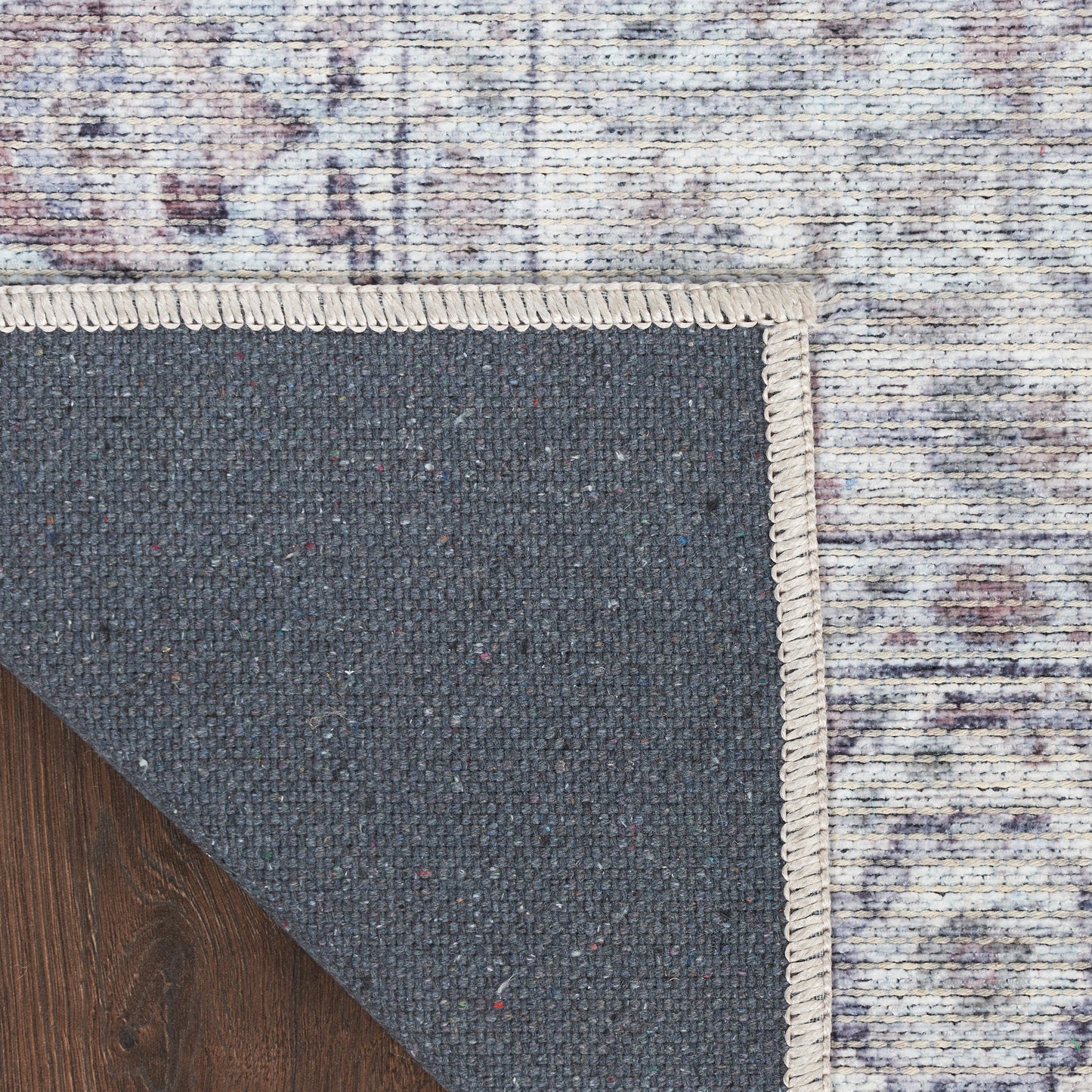 Nicole Curtis Machine Washable Series 1 2'2" x 10' Ivory Grey Vintage Indoor Rug