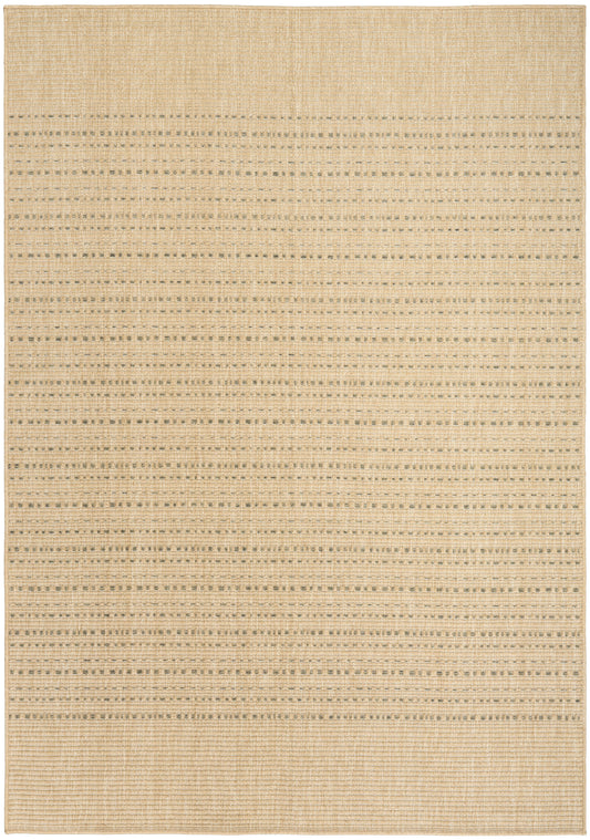 Nourison Tulum 5'3" x 7' Taupe Outdoor Rug