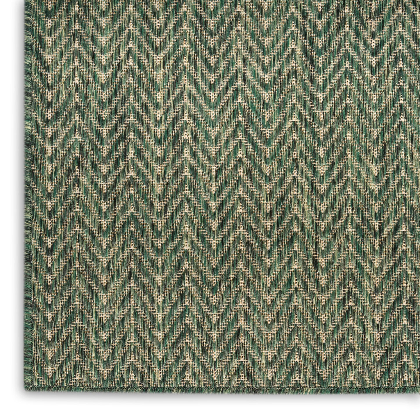 Nourison Horizon Indoor/Outdoor 5' x 7' Green Modern Rug