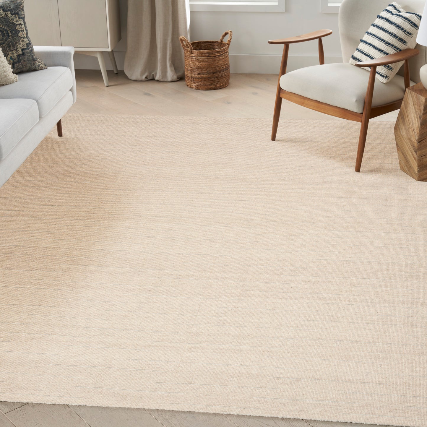 Nourison Interweave 5'3" x 7'3" Beige Modern Indoor Rug