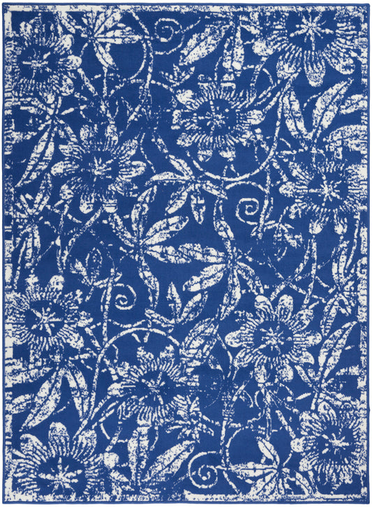 Nourison Whimsicle 6' x 9' Navy Farmhouse Indoor Rug