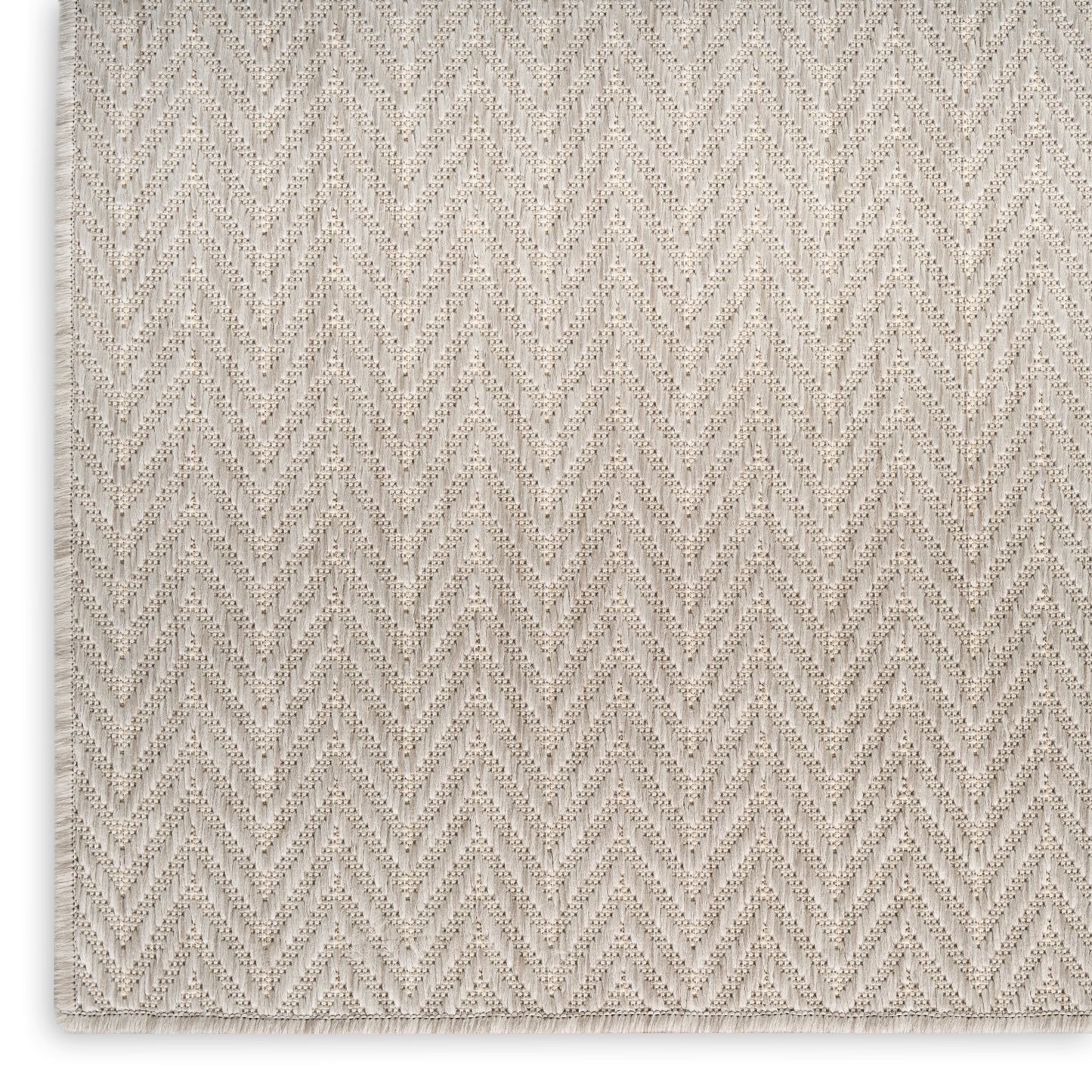 Nourison Horizon Indoor/Outdoor 6' x 9' Grey Modern Rug
