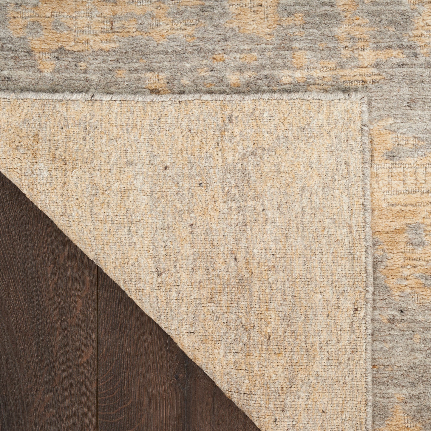 Nourison Harmony 7'9" x 9'9" Grey Gold Modern Indoor Rug