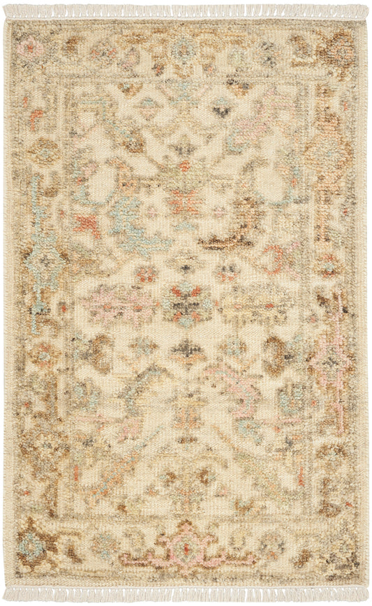 Nourison Heritage Vine 2' x 3' Beige Vintage Indoor Rug