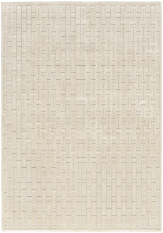 Nourison Washable Charm 5' x 7' Ivory Modern Indoor Rug