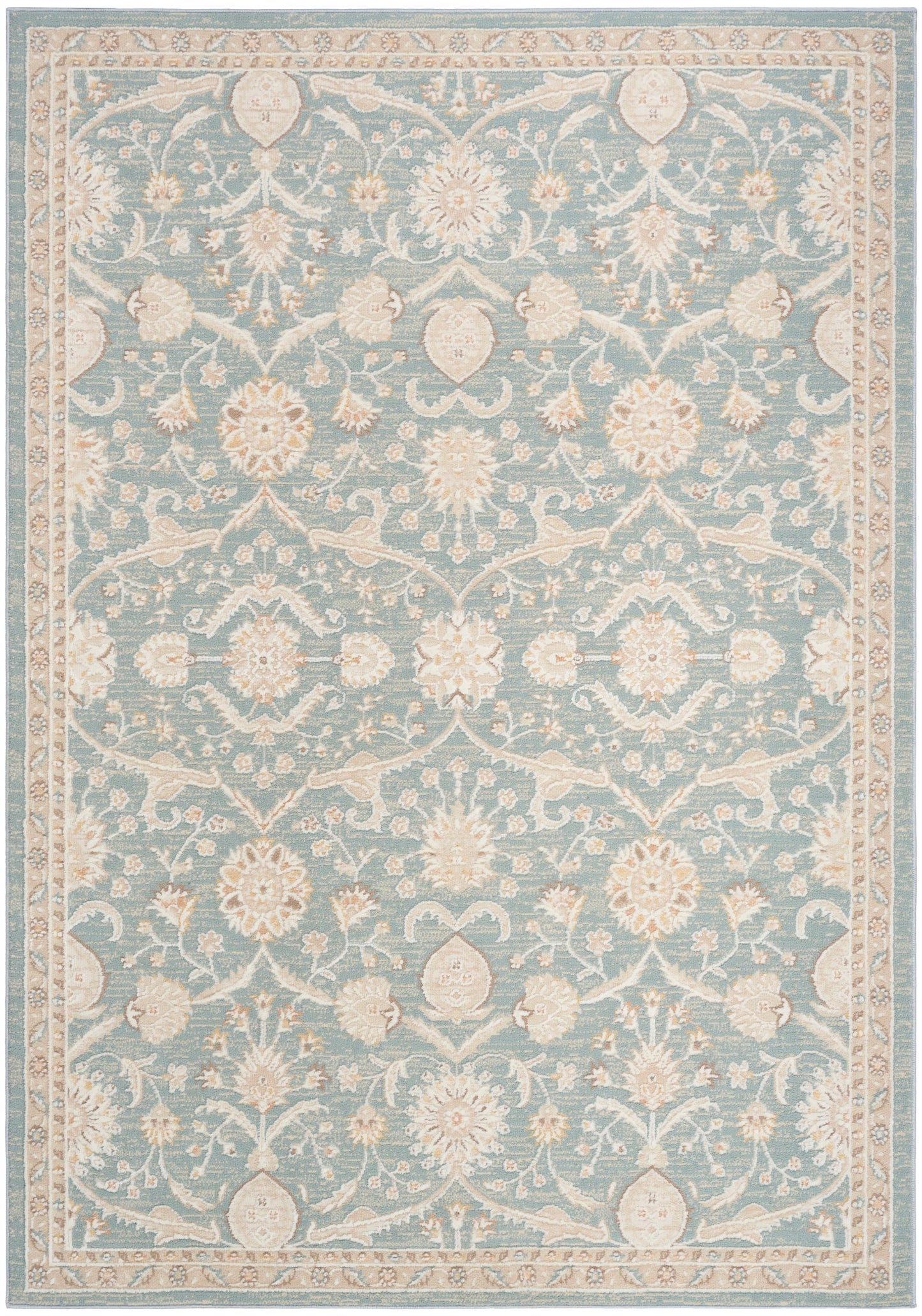 Nourison Isla 5'3" x 7' Blue Vintage Indoor Rug
