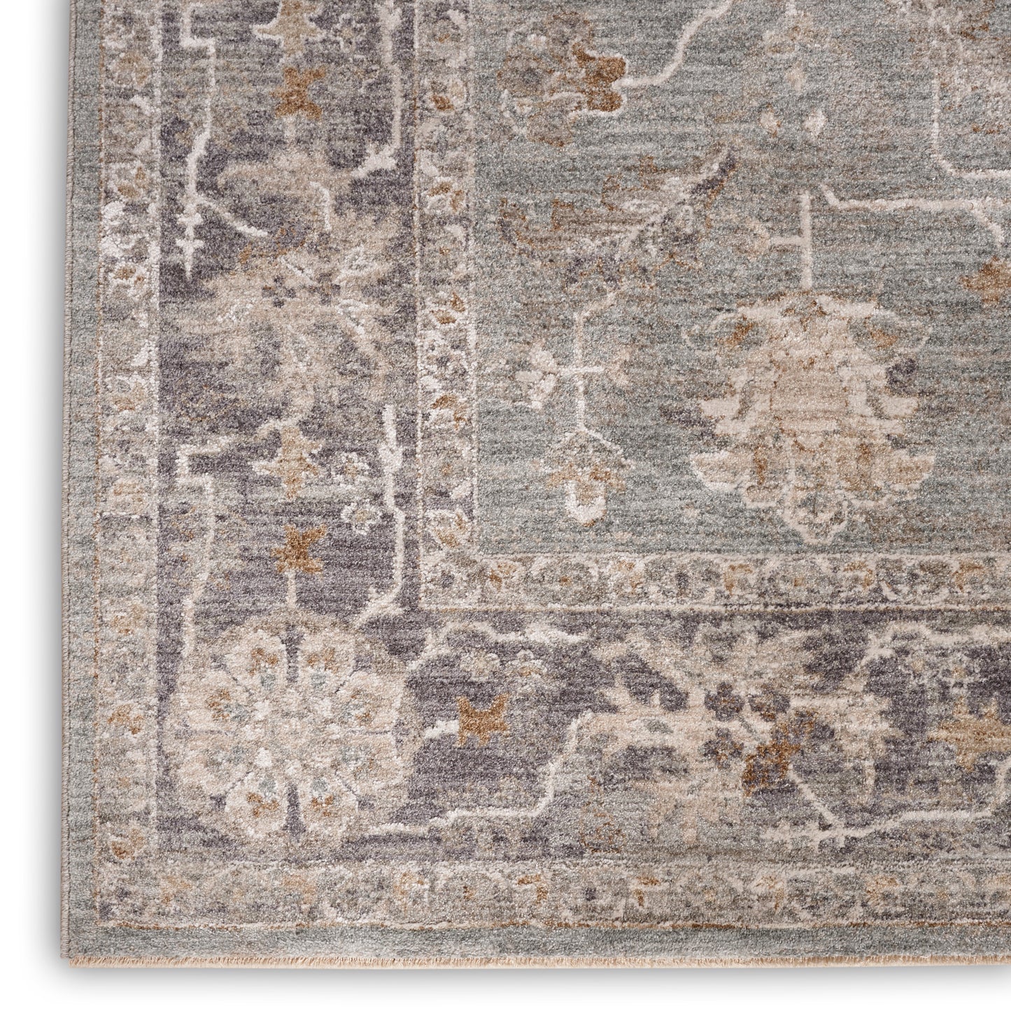 Nourison Infinite 7'10" x 10'4" Blue Ivory Vintage Indoor Rug