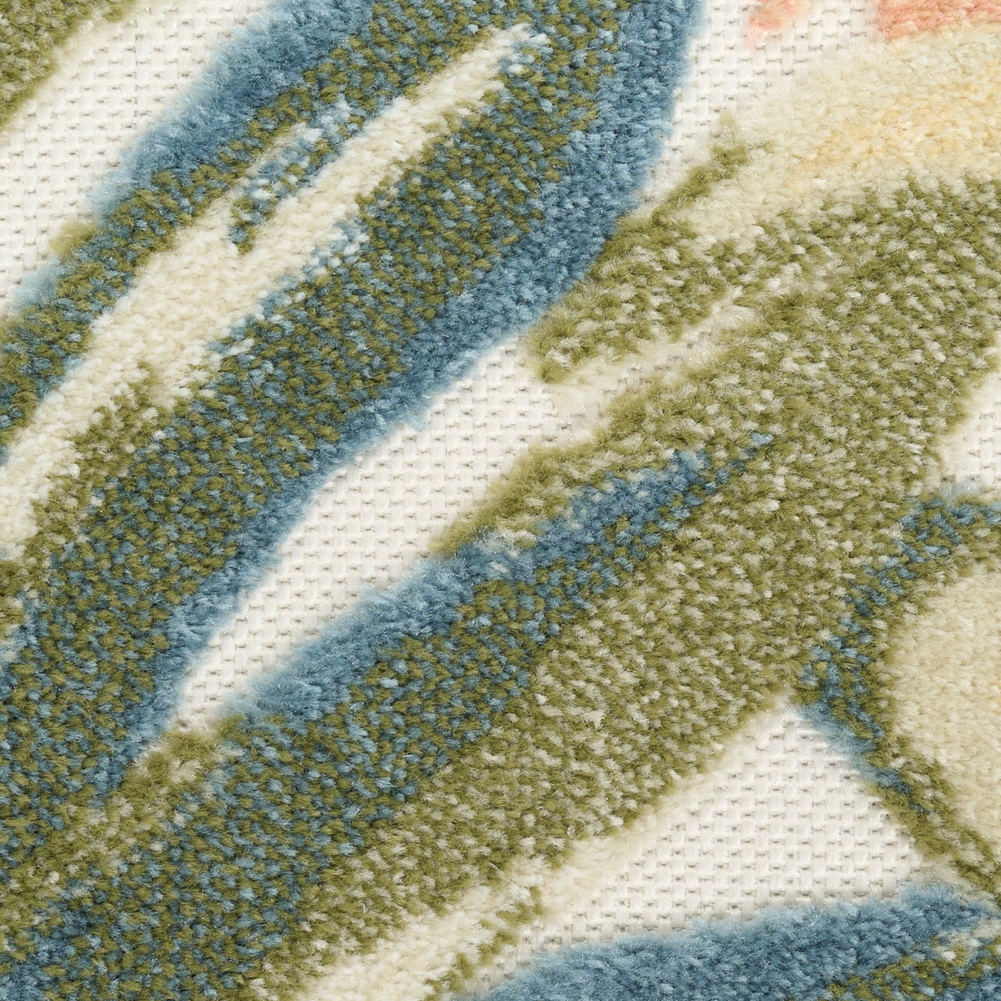 Nourison Aloha 5'3" x 7'5" Ivory Green Modern Rug