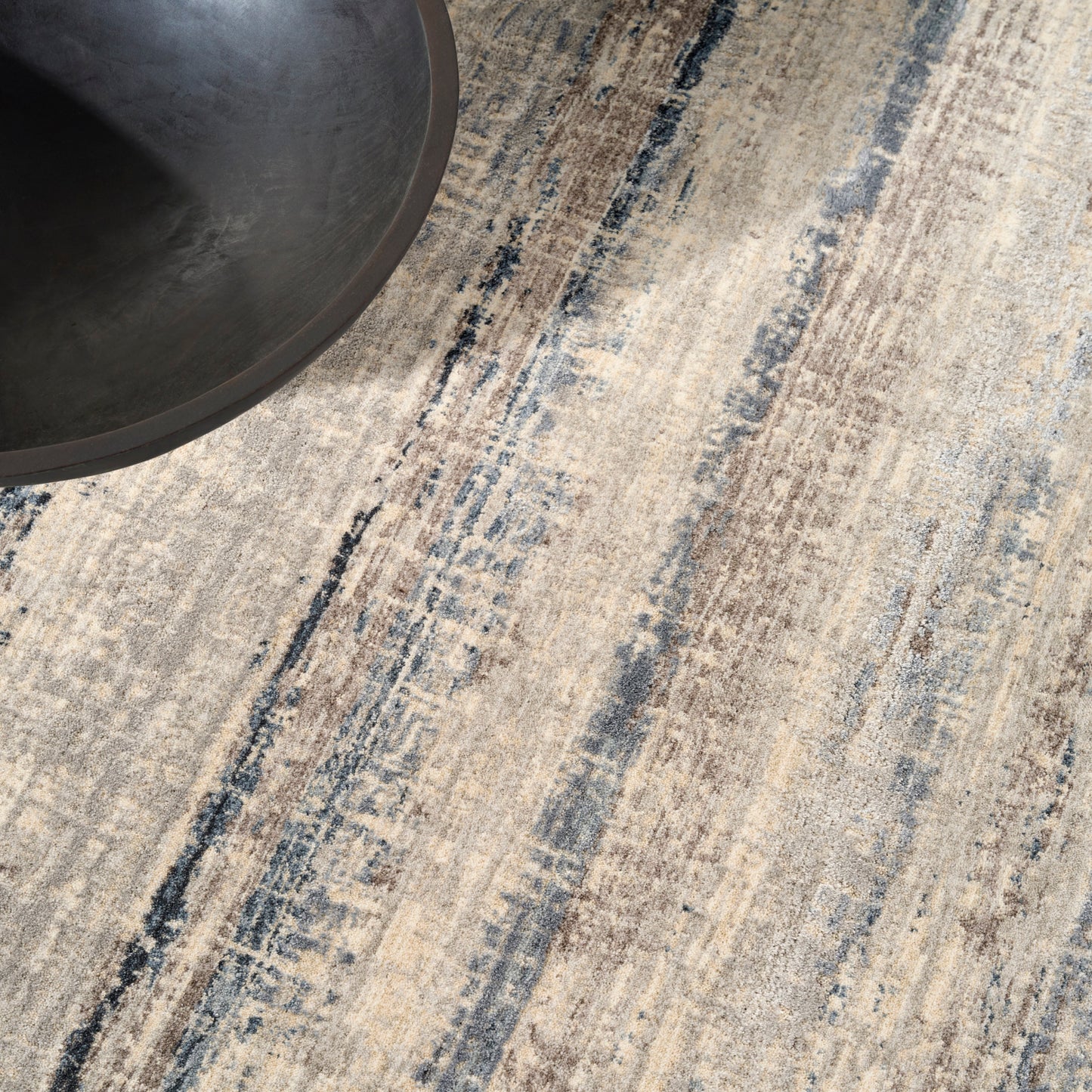 Calvin Klein CK089 Drift 9' x 12' Blue Modern Indoor Rug