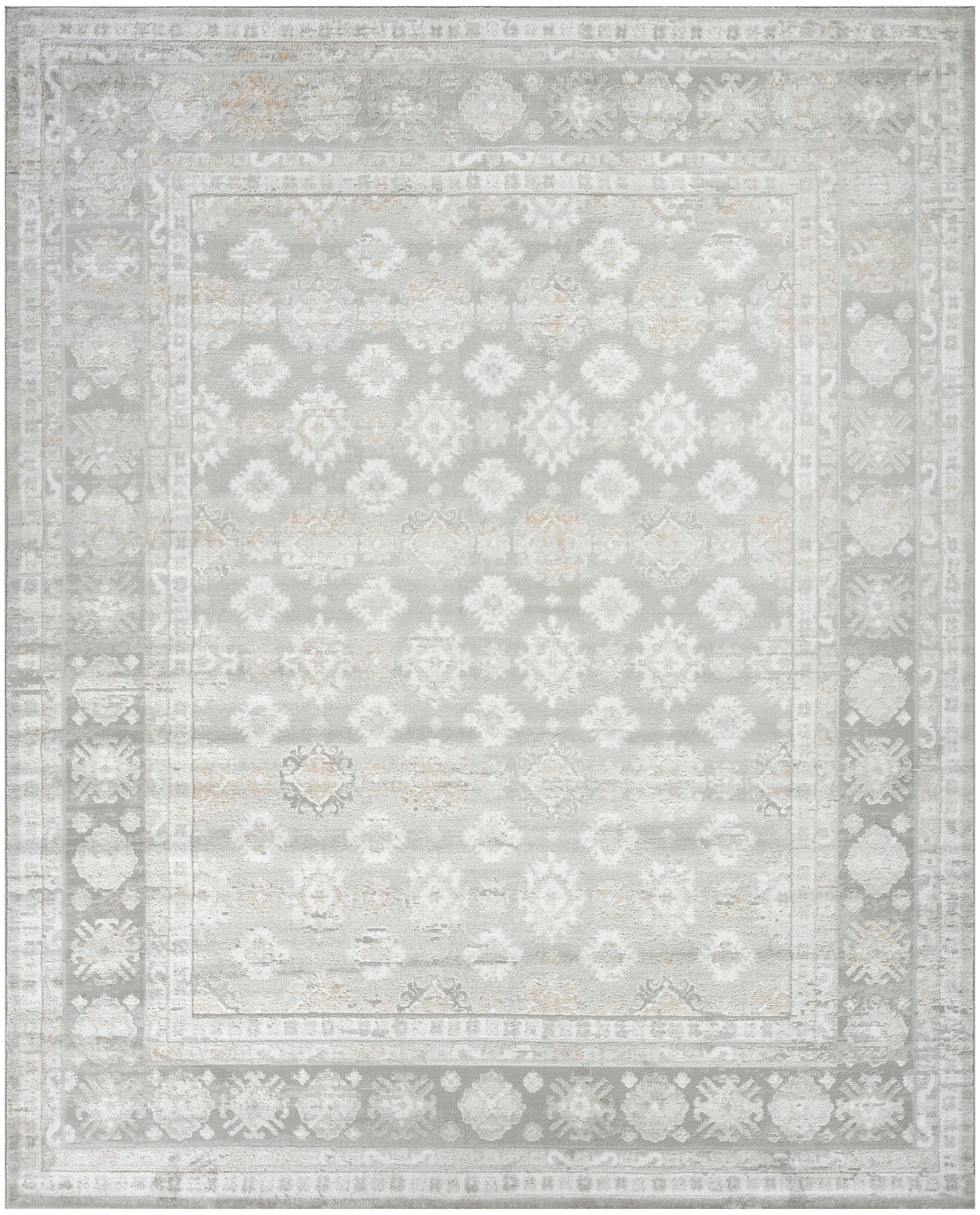 Nourison Dekor 7'10" x 9'10" Grey Vintage Indoor Rug