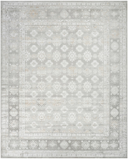 Nourison Dekor 7'10" x 9'10" Grey Vintage Indoor Rug