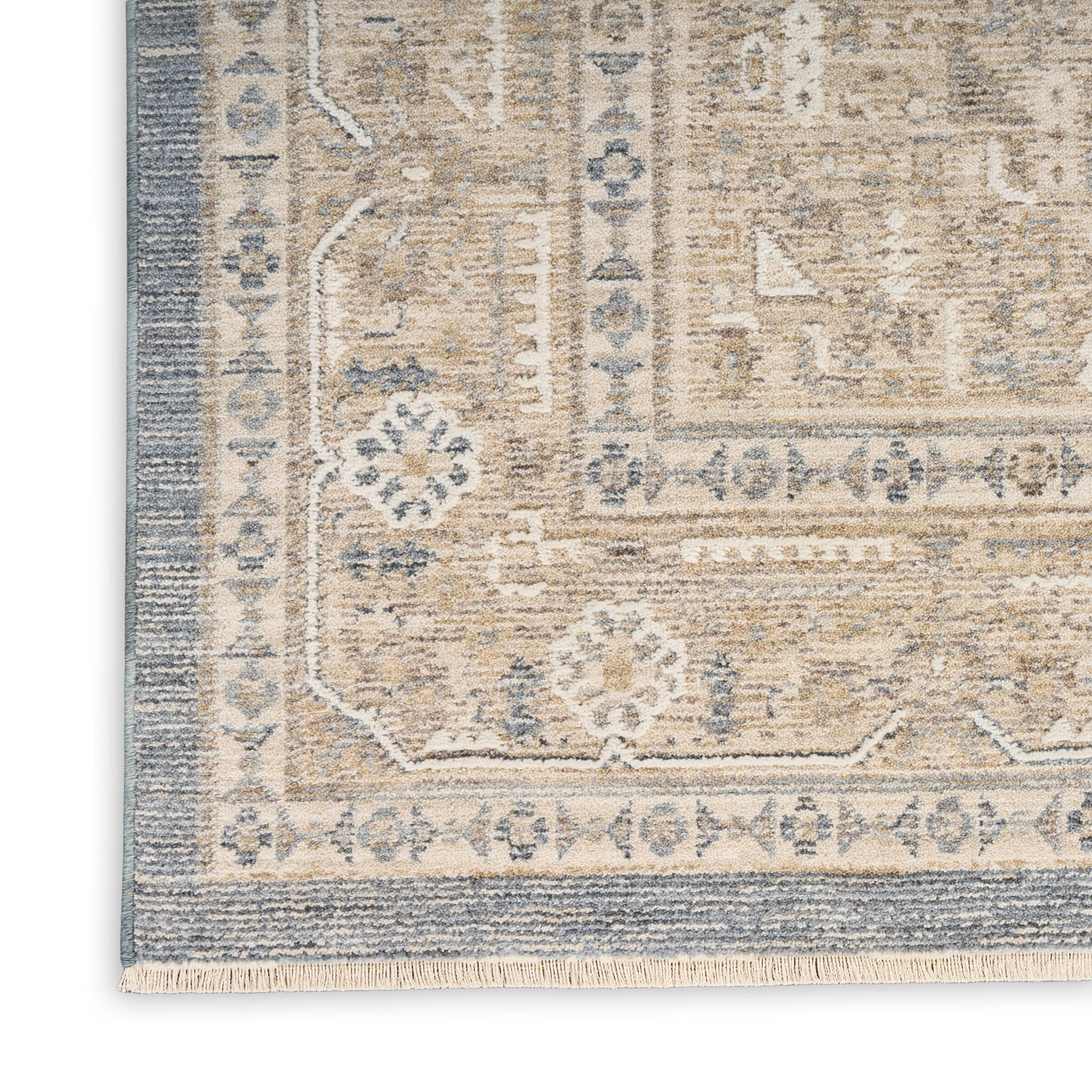 Nourison Retreat 5'3" x 7'6" Ivory Blue Vintage Indoor Rug