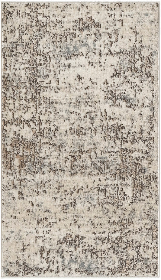 Nourison Quarry 2'2" x 3'9" Ivory Beige Modern Indoor Rug