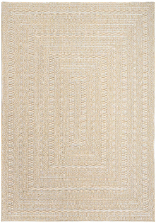 Nourison Tulum 6' x 9' Cream Outdoor Rug