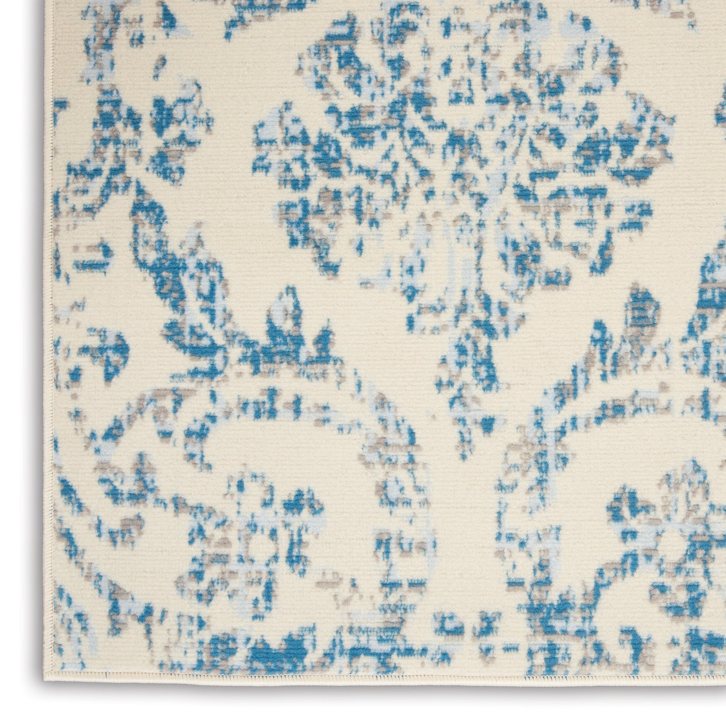 Nourison Jubilant 5'3" x 7'3" Ivory Blue Vintage Indoor Rug