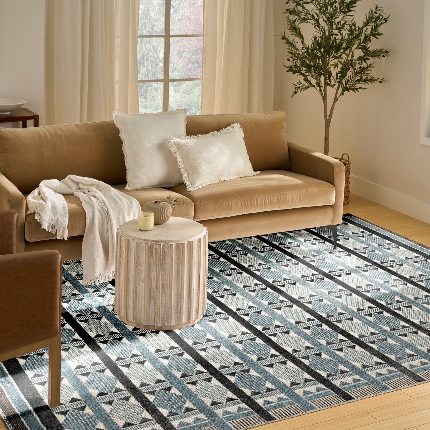 Nourison Nordic 8' x 10' Blue Modern Indoor Rug