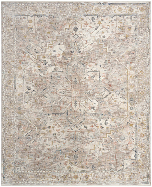 Nourison Antique Fusion 9' x 11'10" Ivory Multicolor Vintage Indoor Rug